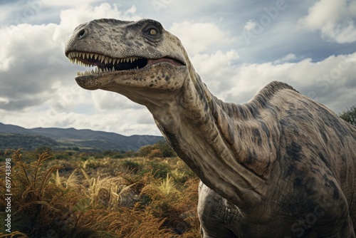 Close-Up of Argentinosaurus, Natural light, Generative AI 02 © Giantdesign