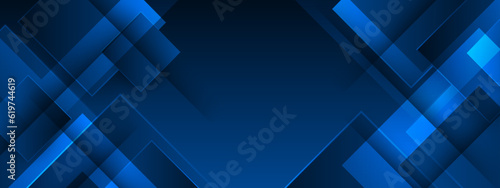 Blue overlaping layers abstract background