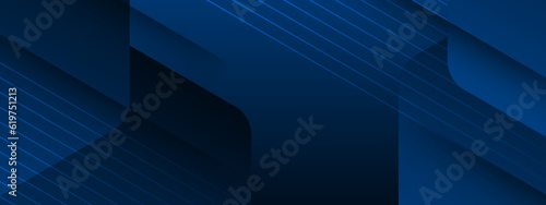 Blue line with white architecture futuristic background minimal concept vector illustration subtle design.