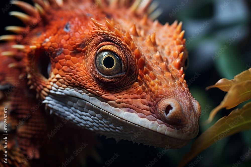 Close-Up of Fukuiraptor, Natural light, Generative AI Close-Up of Fukuiraptor, Natural light, Generative AI