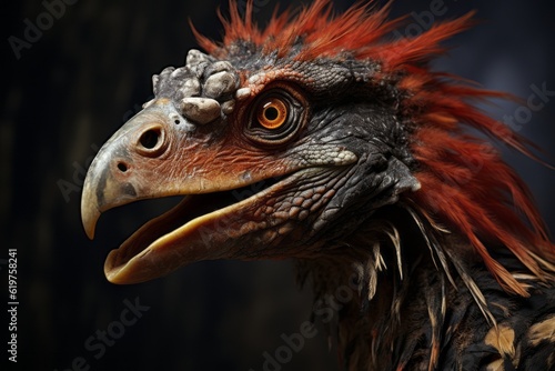 Close-Up of Gigantoraptor, Natural light, Generative AI © Giantdesign