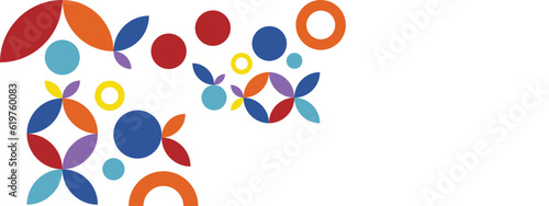 Modern abstract background with different colors. vector illustration