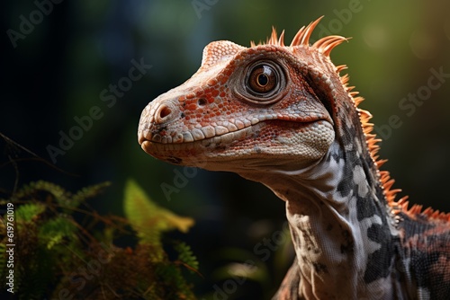 Close-Up of Hypsilophodon, Natural light, Generative AI © Giantdesign