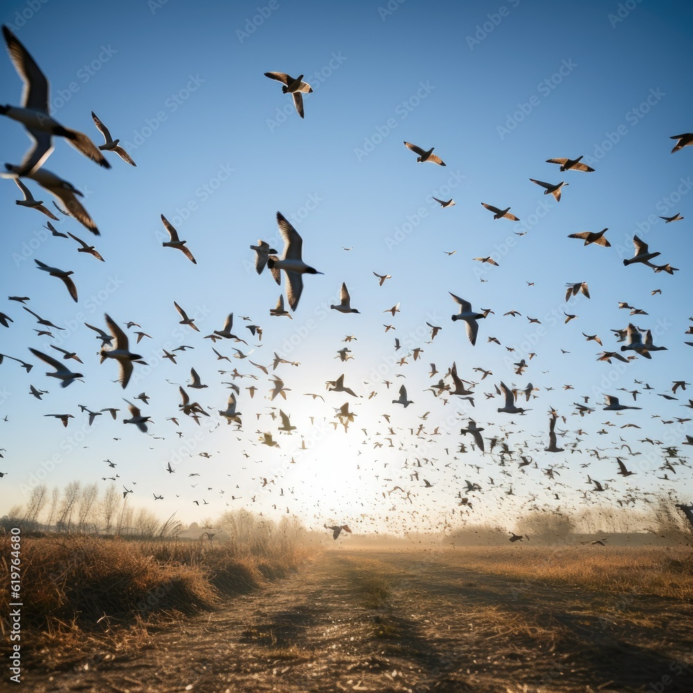 flock of seagulls