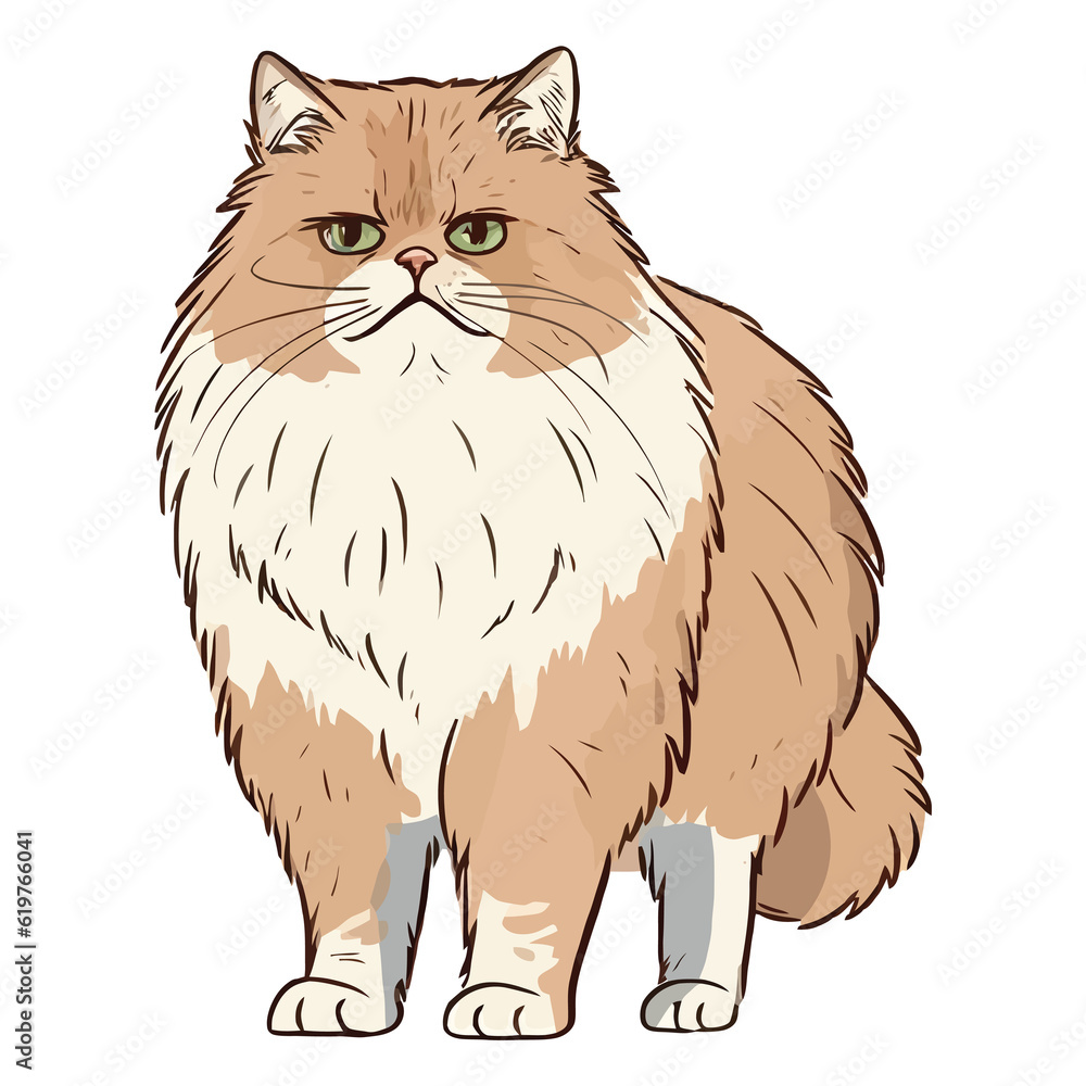 Majestic Feline Beauty: Cute Cat British Longhair Majestic Feline Beauty: Cute Cat British Longhair
