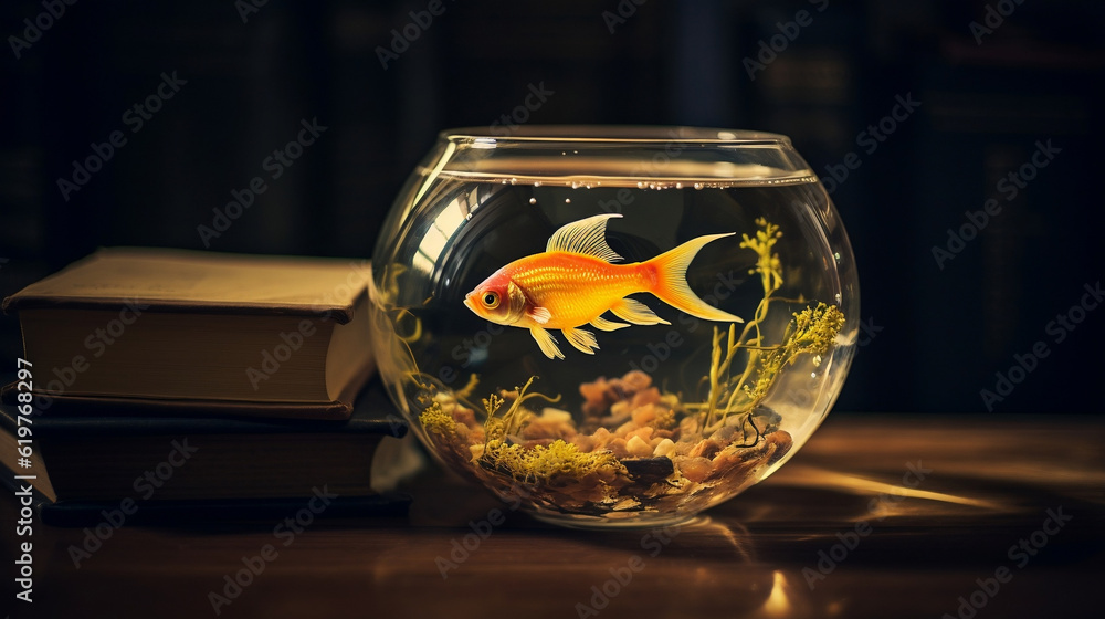 Beautiful bright goldfish underwater that makes dreams come true, new quality, universal colorful technology, illustration design, generative artificial intelligence Beautiful bright goldfish underwater that makes dreams come true, new quality, universal colorful technology, illustration design, generative artificial intelligence