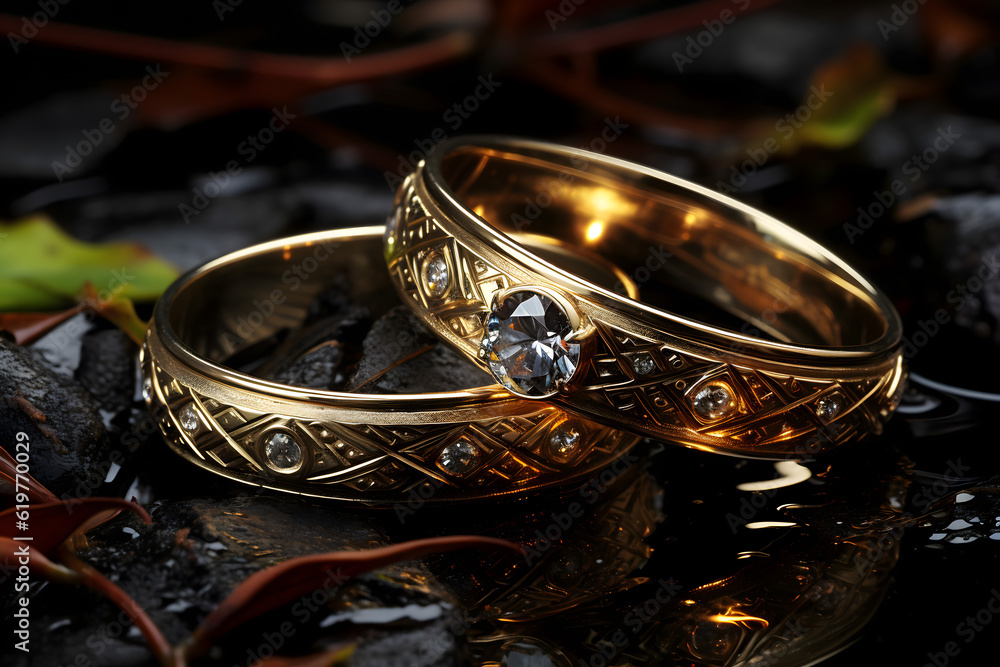bride and groom with white dress, wedding table setting wedding cake and decoration rings bride and groom with white dress, wedding table setting wedding cake and decoration rings