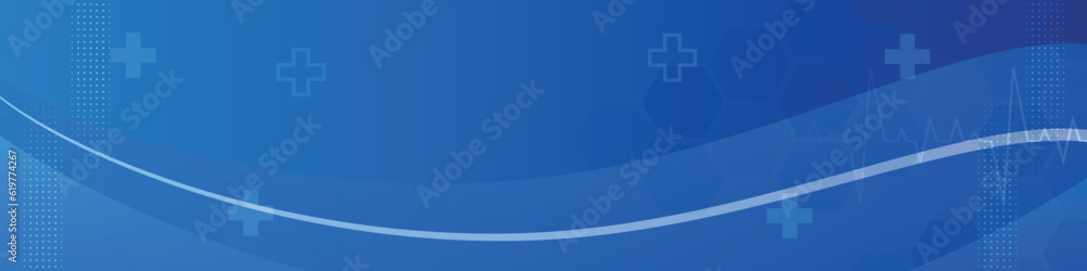Fototapeta premium Medical theme background with wavy shape