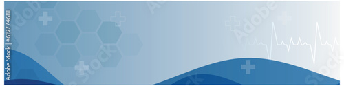 Wave background medical linkedin banner