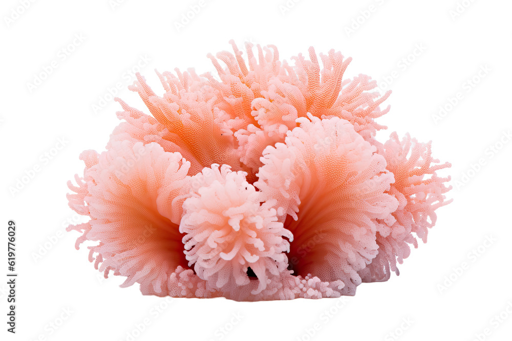 Fuzzy Octopus Coralon transparent background (PNG)., generative artificial intelligence

