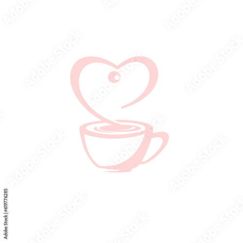 cup of coffee with heart