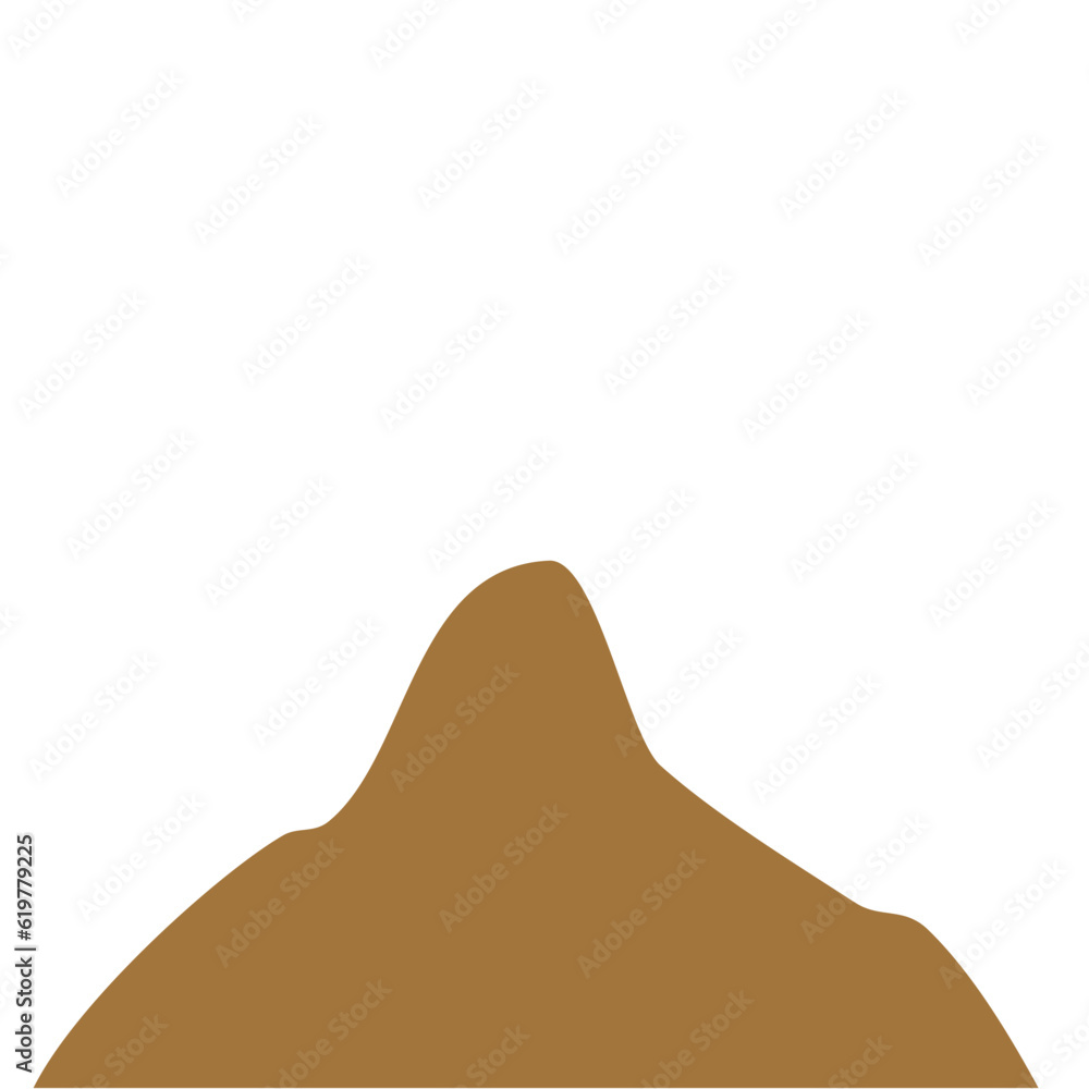 Fototapeta premium Brown Hills Mountain Lanscape