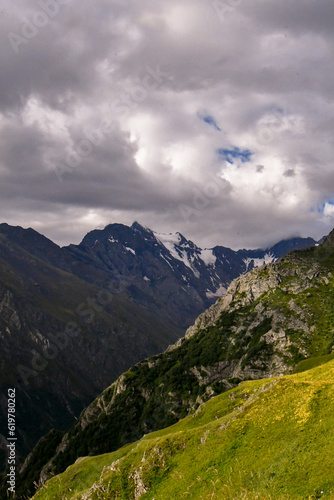 mountain landscape with sky