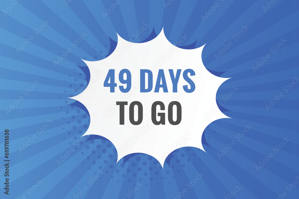 49 days to go countdown template. 49 day Countdown left days banner design
49 days to go countdown template. 49 day Countdown left days banner design