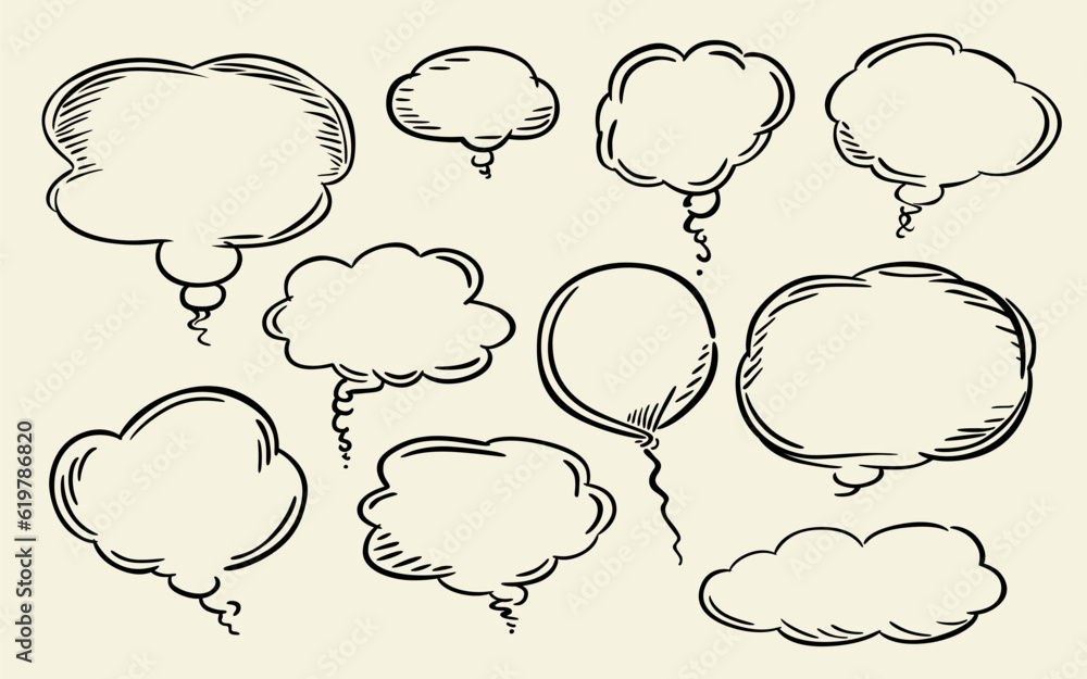 Obraz premium Sticker collection information massage chat, banner frame. Vector illustration