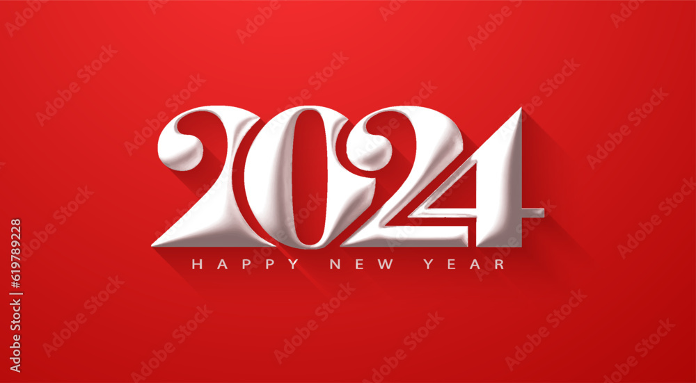 2024 On Red Background With 3d White Numbers Stock Vector Adobe Stock   1000 F 619789228 9D8E5xZ3jdZU8GVhvypHHYMUE3nQE3up 