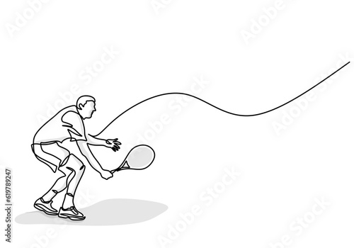 Tennis Player Minimalist Ve...