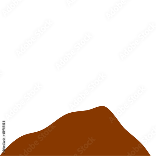 Brown Peak Mountain Illustration