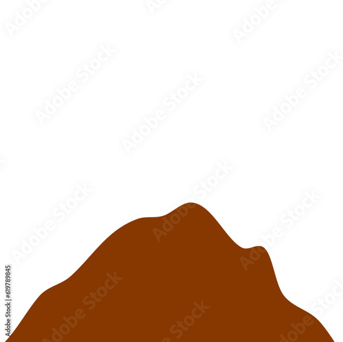 Brown Peak Mountain Illustration