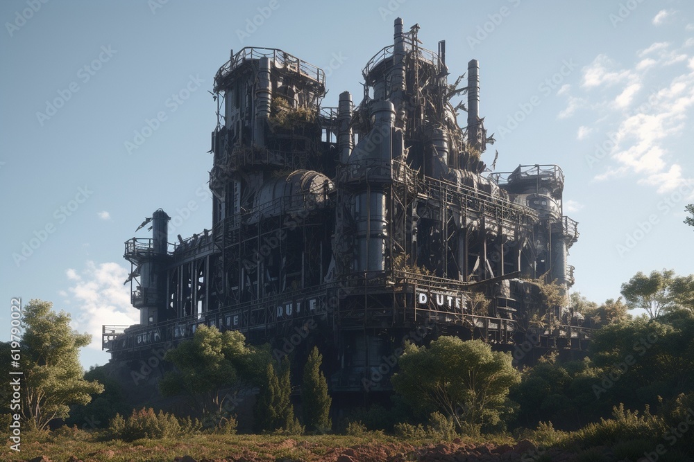 iron castle, Generative AI