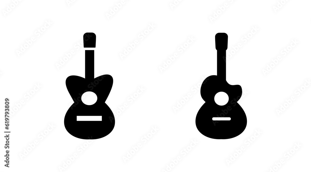 Guitar icon vector. musical instrument sign Guitar icon vector. musical instrument sign