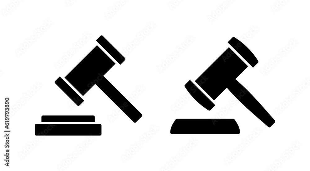 Gavel icon vector. judge gavel icon. auction hammer Gavel icon vector. judge gavel icon. auction hammer