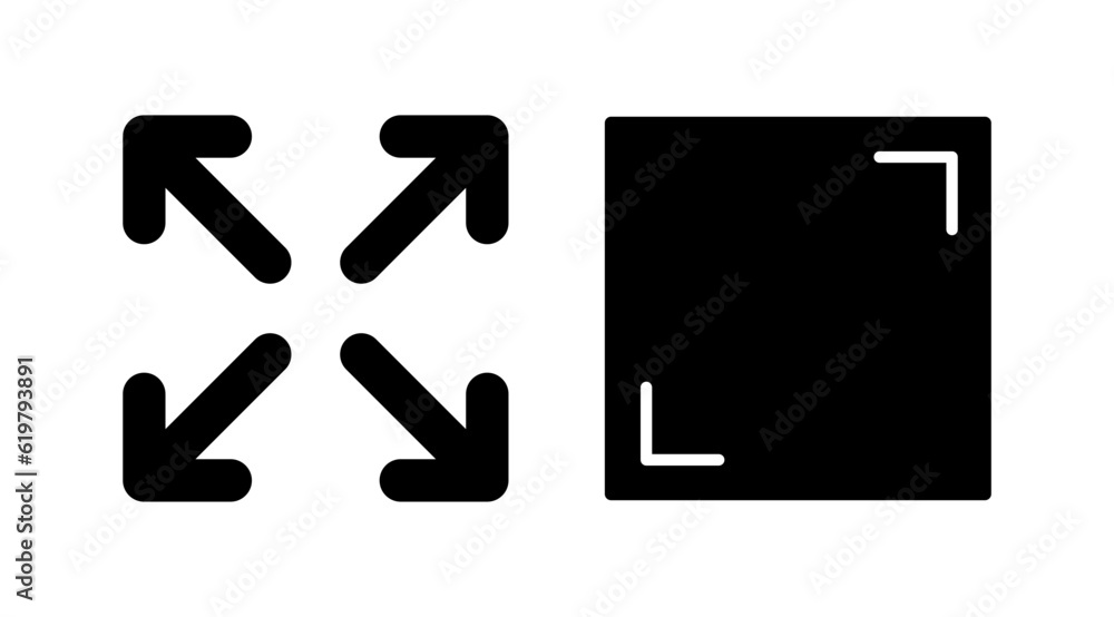 Fullscreen icon vector. expand fullscreen icon Fullscreen icon vector. expand fullscreen icon