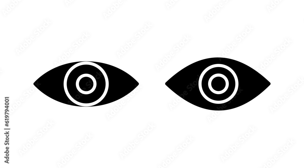 Eye icon. Look and Vision icon. Eye vector icon Eye icon. Look and Vision icon. Eye vector icon