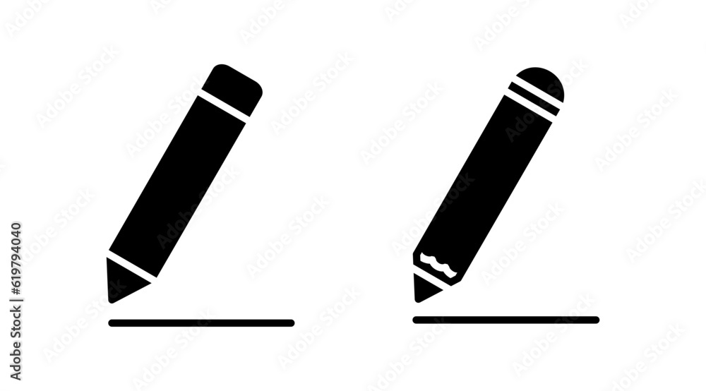 Edit icon vector. edit document sign and symbol. pencil Edit icon vector. edit document sign and symbol. pencil