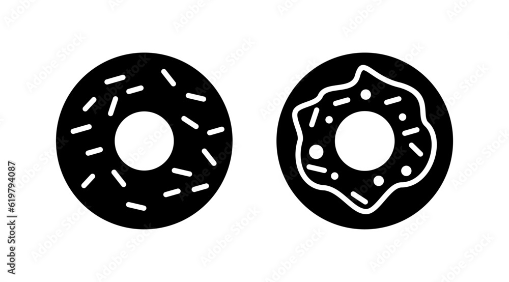 Donut icon vector. doughnut icon. donut logo Donut icon vector. doughnut icon. donut logo