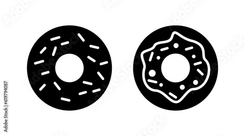 Donut icon vector. doughnut icon. donut logo