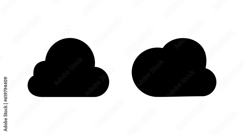 Cloud icon vector. cloud data. cloud services Cloud icon vector. cloud data. cloud services