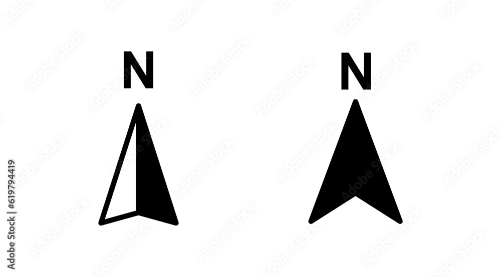 Compass icon vector. navigation icon Compass icon vector. navigation icon