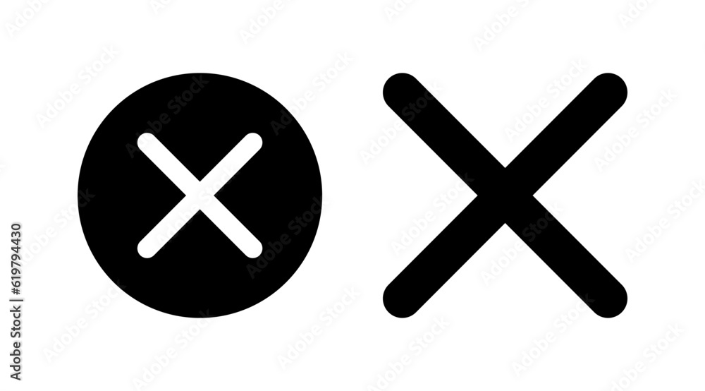 Obraz premium Close vector icon. Delete icon. remove, cancel, exit symbol.