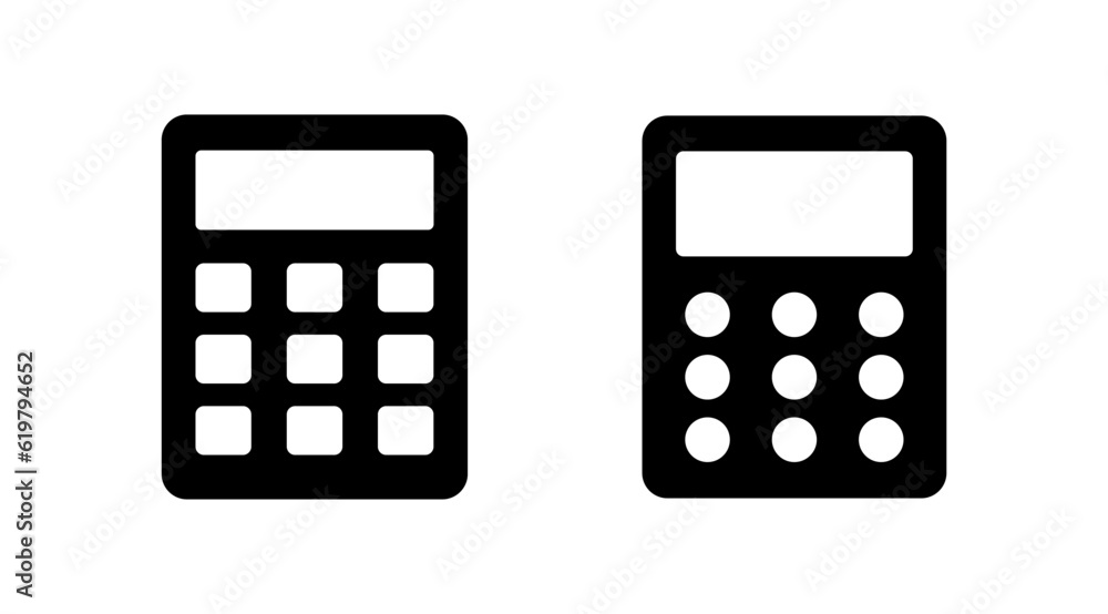 Calculator icon vector. math icon. finances sign Calculator icon vector. math icon. finances sign