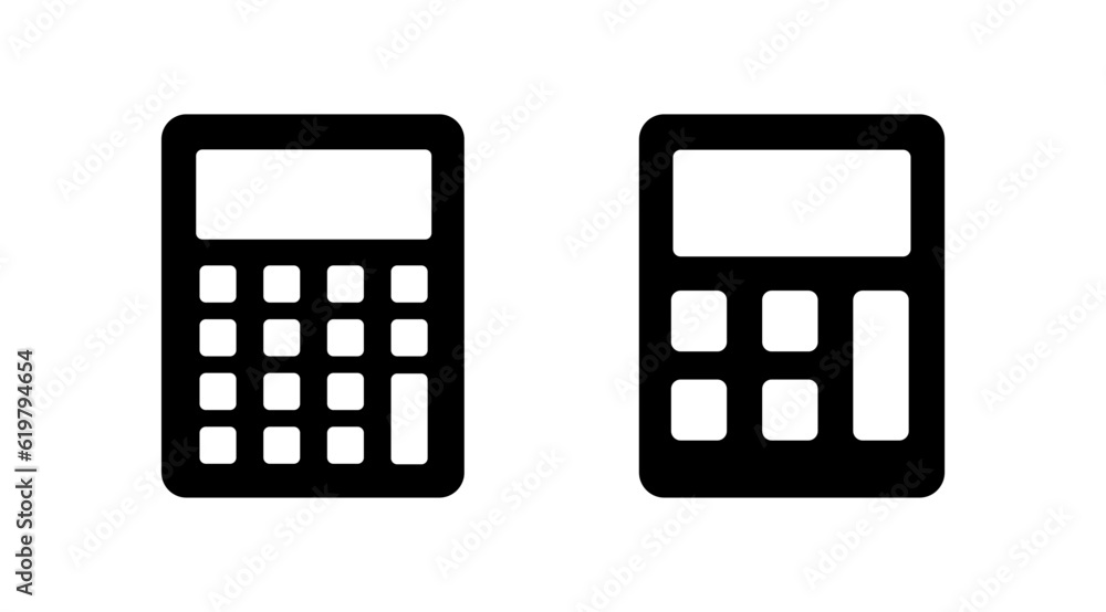 Calculator icon vector. math icon. finances sign Calculator icon vector. math icon. finances sign