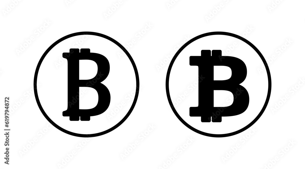 Bitcoin icon vector. payment symbol. Cryptocurrency logo. Bitcoin icon vector. payment symbol. Cryptocurrency logo.
