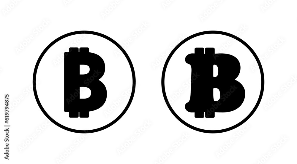 Bitcoin icon vector. payment symbol. Cryptocurrency logo. Bitcoin icon vector. payment symbol. Cryptocurrency logo.