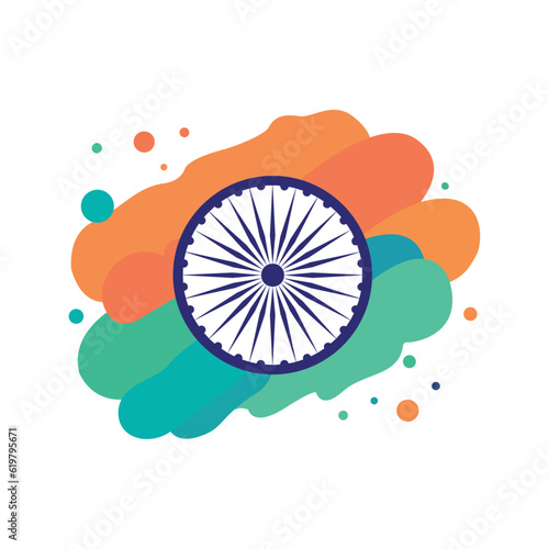 free vector Indian Flag isolated on white background using vector illustration art