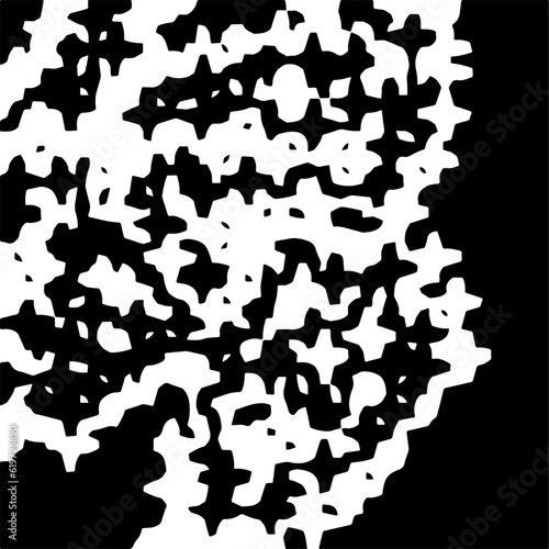  Minimal ornamental background with abstract shapes. Black and white texture. Simple abstract ornament background. 