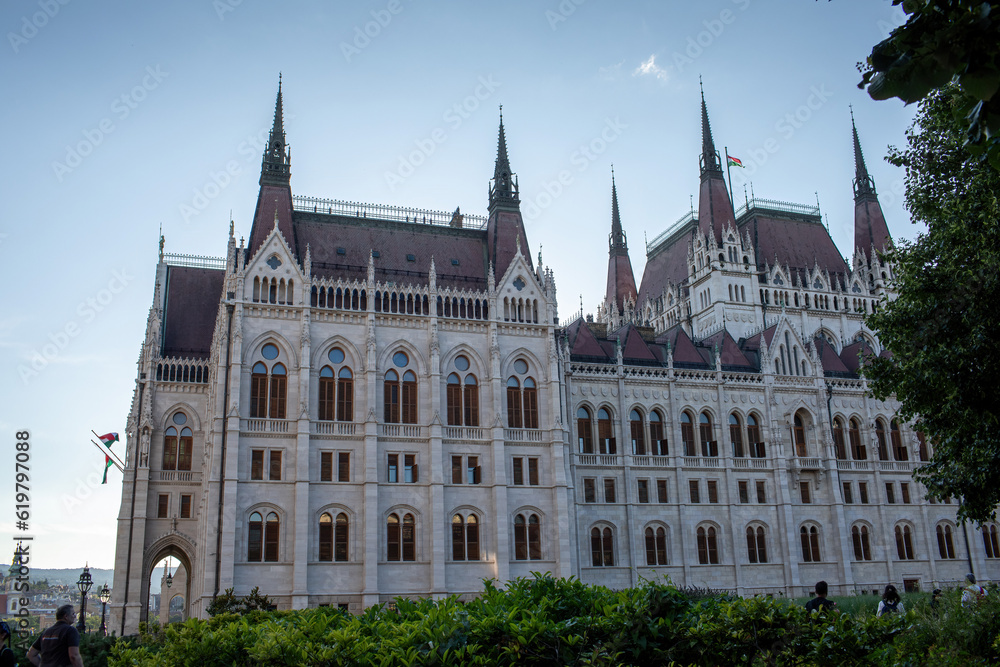 Hungarian Parliament building in summer.Budapest,Hungary.