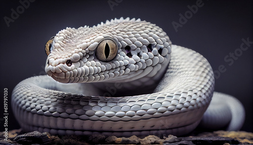 close up to snake Generated Ai technology
