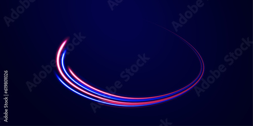 Abstract neon color wave lights background. Led Light. Future tech. Shine dynamic scene. Neon flare. Colorful rays.