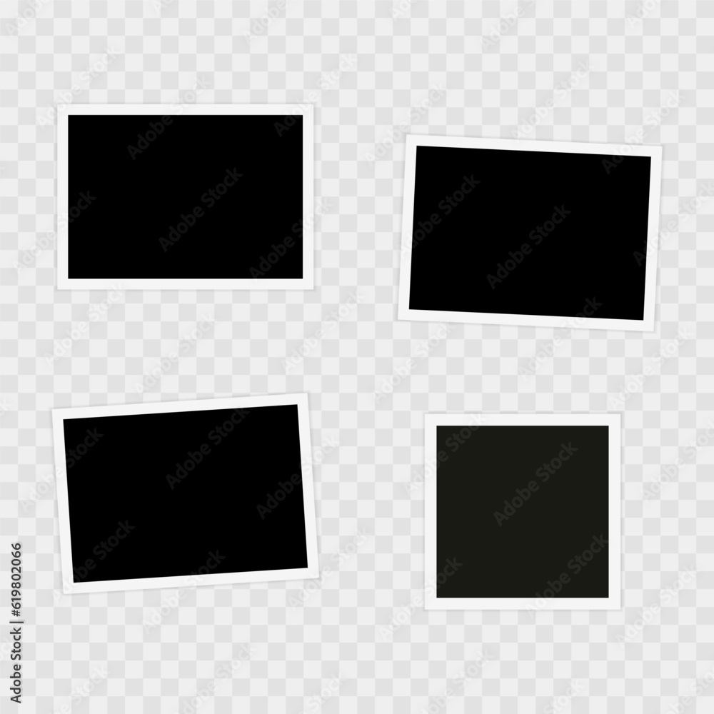 Photo frame. Template, blank for photo. Vector illustration Photo frame. Template, blank for photo. Vector illustration