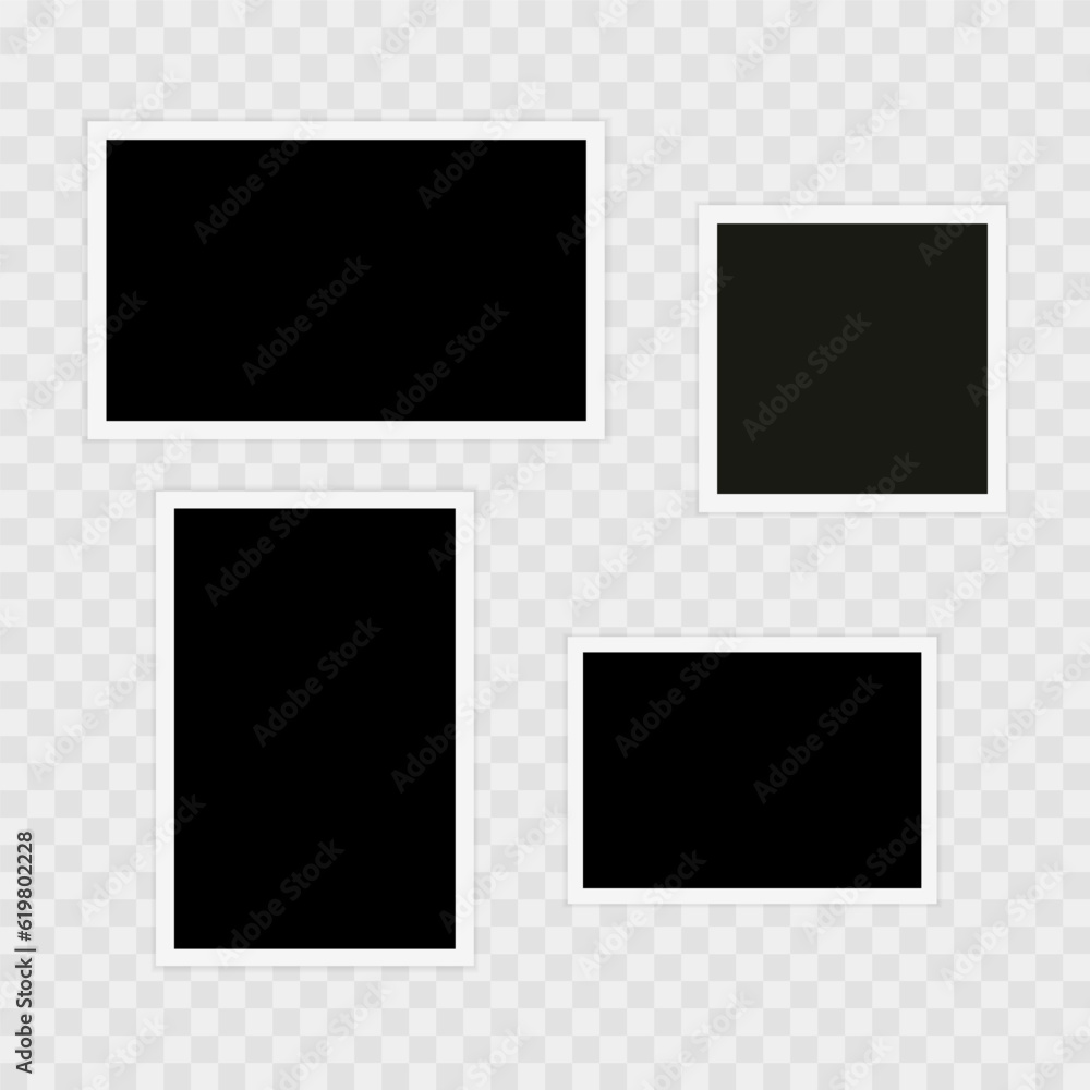 Photo frame. Template, blank for photo. Vector illustration Photo frame. Template, blank for photo. Vector illustration