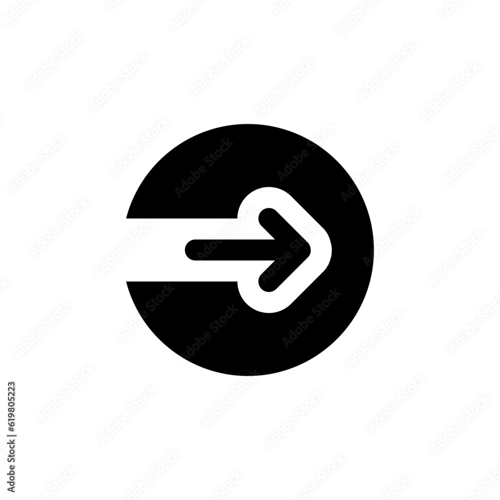 login glyph icon