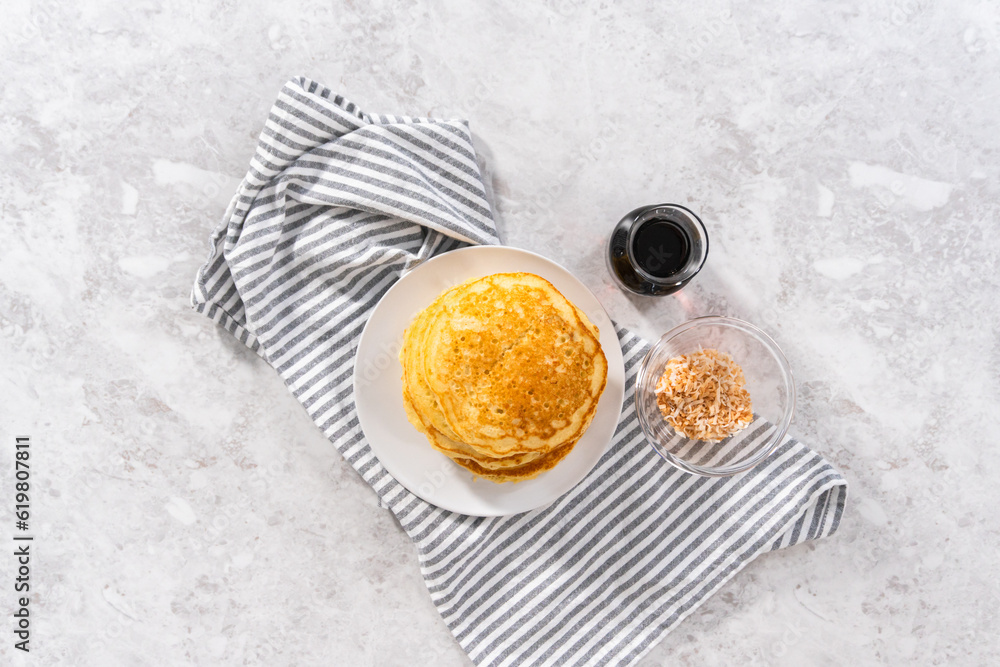 Coconut banana pancakes Coconut banana pancakes