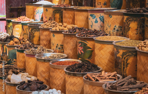 spices in the market, Al Seef area in Dubai city