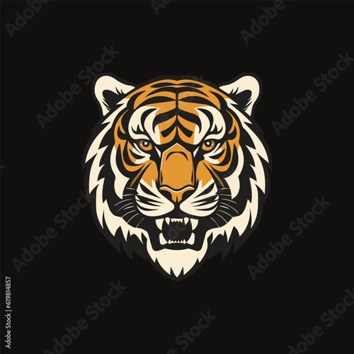 Tiger logo icon template design