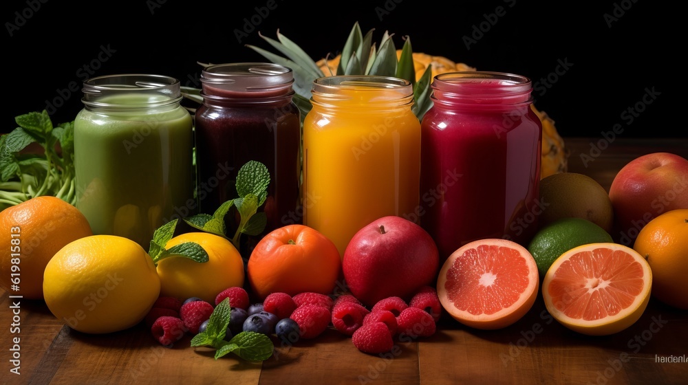 fruit juice and fruits fruit juice and fruits